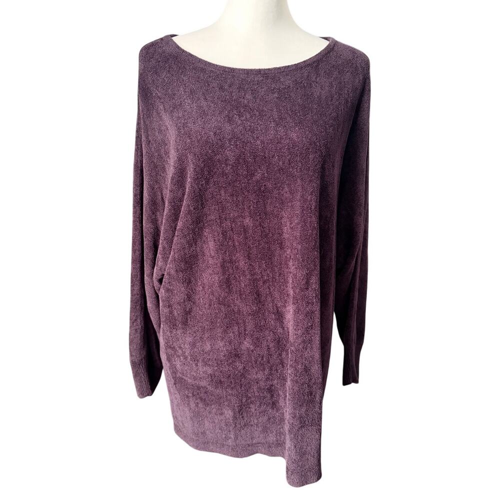 J.Jill Women's Purple 3/4 Sleeve top XL